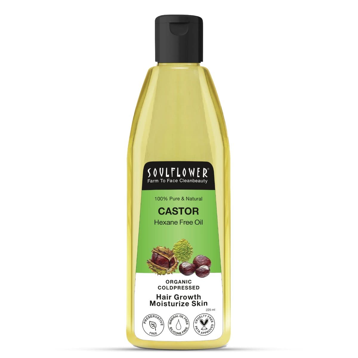 Soulflower Coldpressed New Castor Carrier Oil