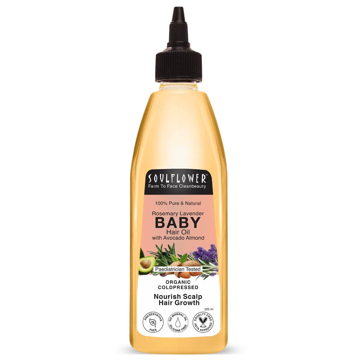 Soulflower Rosemary Lavender Baby Hair Oil — image 1