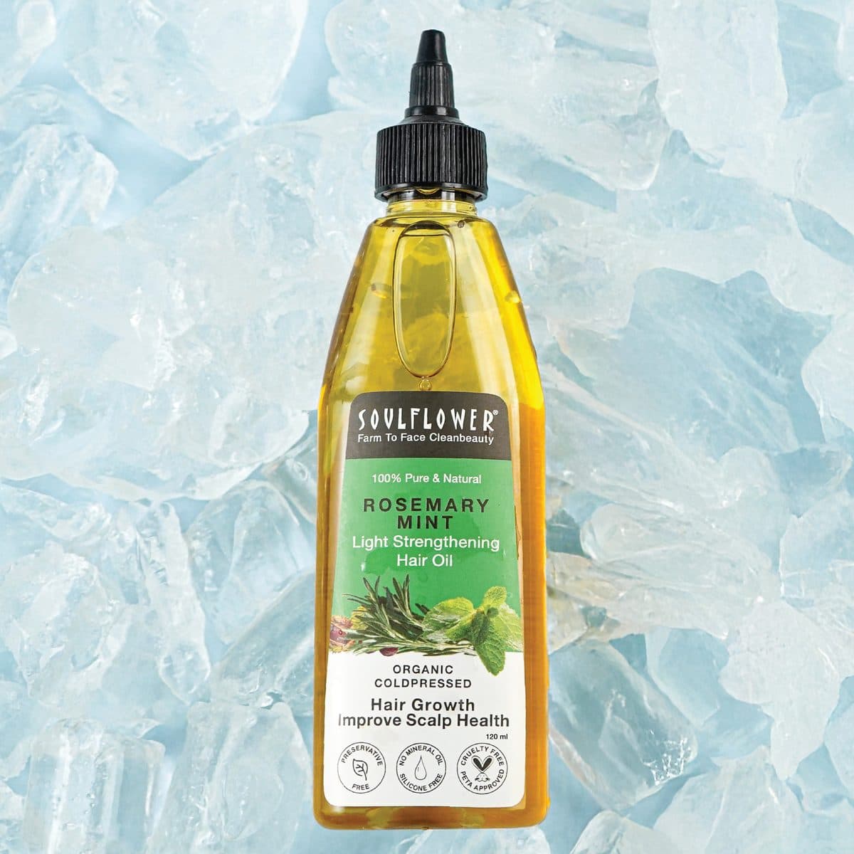 Soulflower Rosemary Mint Light Hair Strengthening Oil